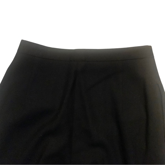 Black Wool High Waist Pleated Trousers Pants Size 6 - Picture 8 of 10
